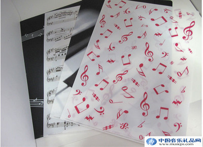 【音樂文具*臺灣制造*音符 鋼琴 樂譜L型資料夾*文件夾*混批】價格,廠家,圖片,文件夾、文件冊,廣州弦尚文化傳播-